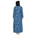 Designer Shrug with Inner abaya- French Blue